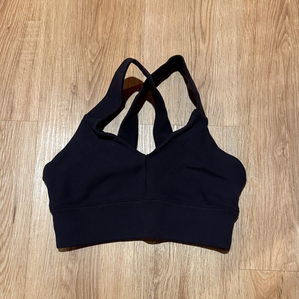 ALO Yoga Black Racerback Sports Bra